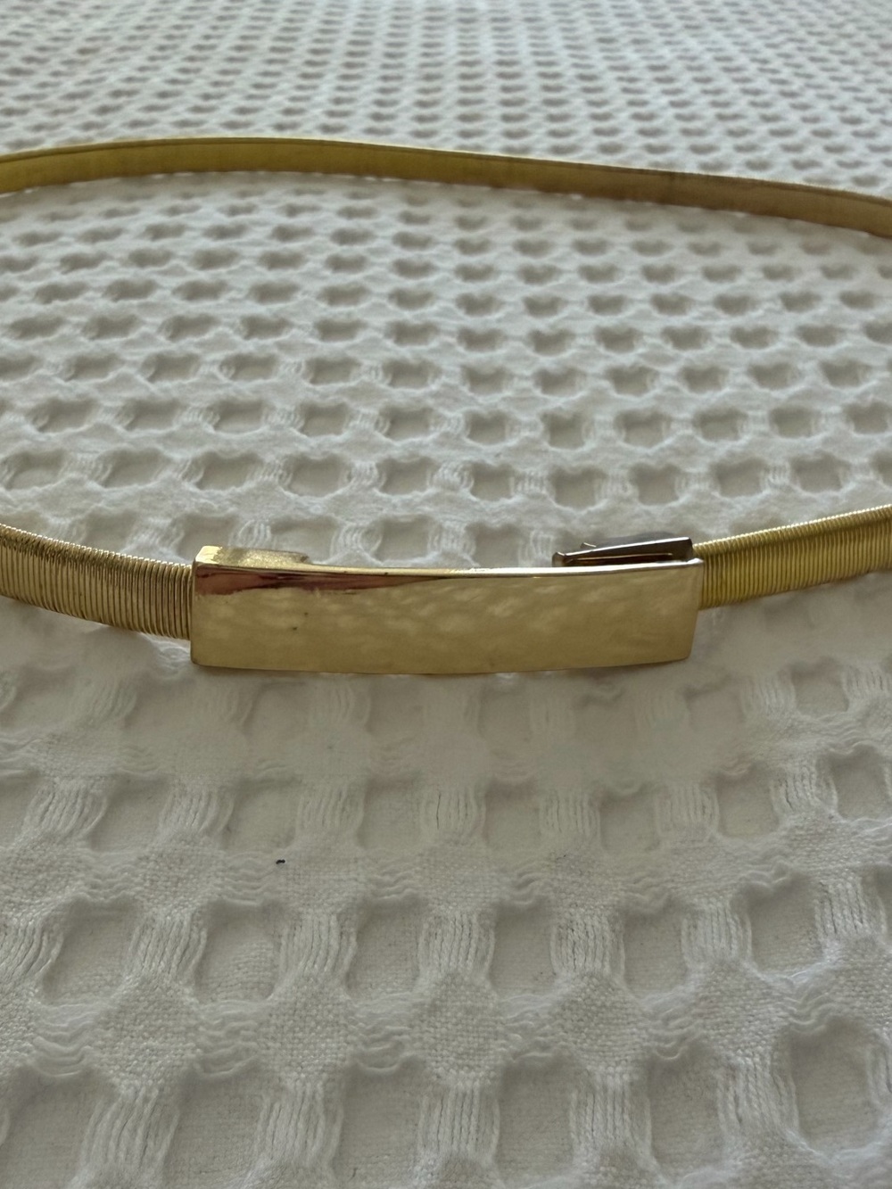 Vintage Gold-Tone Stretch Coil Belt Size 29